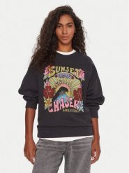 Roxy Bluza Lineup ERJFT05006 Czarny Relaxed Fit. Czarne bluzy bez kaptura damskie Roxy, m, z bawełny. Za 239.99 zł.