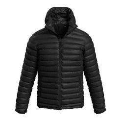 Męska Kurtka Ocieplana Lux. Czarne kurtki męskie Stedman, m, bez wzorów, z puchu, sportowe, bez kaptura. Za 387.99 zł.