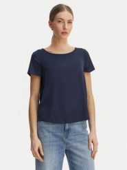 Rinascimento Bluzka CFC0127880003 Granatowy Regular Fit. Niebieskie bluzki damskie RINASCIMENTO, xs, bez wzorów, z syntetyku, bez ramiączek. Za 299.99 zł.