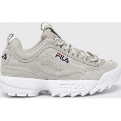 Fila - Buty Disruptor. Szare buty sportowe na co dzień damskie Fila, bez wzorów, z gumy. W wyprzedaży za 399.90 zł.