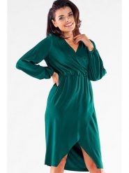 Awama Sukienka w kolorze morskim rozmiar: M. Niebieskie sukienki damskie Awama, m, bez wzorów, bez kołnierzyka, bez ramiączek, midi. Za 144.99 zł.