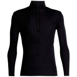 Icebreaker Koszulka męska z długim rękawem Mens 175 Everyday LS Half Zip Black L. Czarne bielizna termoaktywna męska Icebreaker, l, z wełny, bez ramiączek, outdoorowe. W wyprzedaży za 229.00 zł.