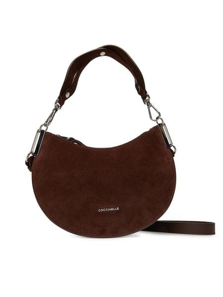 Coccinelle Torebka QKG Coccinellesunup Suede E1 QKG 13 03 Brązowy. Brązowe torebki klasyczne damskie Coccinelle, bez wzorów, ze skóry, bez dodatków. Za 1,119.00 zł.