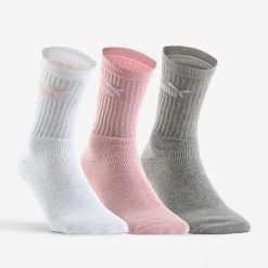 Skarpety sportowe Puma wysokie x3. Białe skarpetki damskie Puma, bez wzorów, z bawełny. Za 24.99 zł.