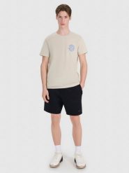 4F Spodenki dresowe męskie - czarne XXL. Czarne szorty męskie 4f, z dresówki, bez kołnierzyka. Za 129.99 zł.