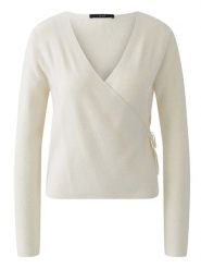 Oui Sweter w kolorze kremowym rozmiar: 36. Brązowe swetry klasyczne damskie Oui, z bawełny, bez kołnierzyka. Za 231.68 zł.