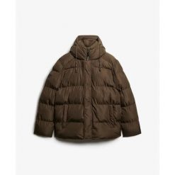 Kurtka puchowa Superdry 5 Baffle Sports. Brązowe kurtki męskie Superdry., na zimę, m, bez wzorów, z puchu, eleganckie, bez kaptura. Za 617.75 zł.
