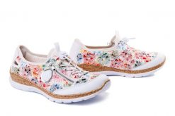 RIEKER N42V1-91 multi, półbuty damskie. Półbuty damskie Rieker, bez wzorów, bez obcasa. Za 359.90 zł.
