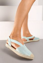 Jasnozielone Espadryle z Ekoskóry na Płaskiej Podeszwie Cecilas. Zielone espadryle damskie Renee, bez wzorów, bez obcasa, na płaskiej podeszwie. Za 39.99 zł.