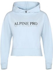 Alpine Pro Bluza "Jefewa" w kolorze błękitnym rozmiar: M. Niebieskie bluzy z kapturem damskie Alpine Pro, m, z bawełny. Za 213.69 zł.