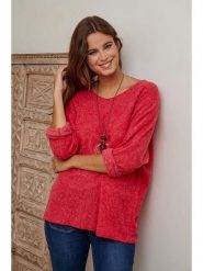 Joséfine Sweter "Palomar" w kolorze czerwonym rozmiar: M. Czerwone swetry klasyczne damskie Joséfine, m, bez kołnierzyka. Za 153.34 zł.