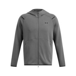 Bluza z kapturem z pełnym zamkiem błyskawicznym Under Armour Unstoppable Fleece. Czarne bluzy z kapturem męskie Under Armour, na zimę, xl, z materiału. Za 467.90 zł.