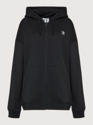 Adidas Bluza Essentials IY9621 Czarny Loose Fit. Czarne bluzy bez kaptura damskie Adidas, m, z bawełny. Za 189.99 zł.