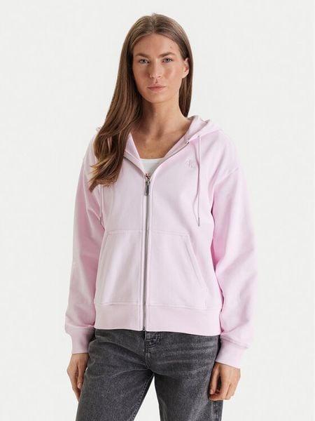 Calvin Klein Jeans Bluza Archive Logo LV047B237G Różowy Regular Fit. Czerwone bluzy bez kaptura damskie Calvin Klein Jeans, l, z bawełny. Za 291.99 zł.