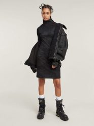 G-Star Sukienka w kolorze czarnym rozmiar: XXS. Czarne sukienki damskie G-Star, xxs, bez wzorów, z bawełny, retro, bez kołnierzyka, bez ramiączek, mini. Za 279.11 zł.