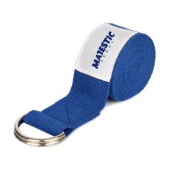 Pasek do jogi Majestic Sport YOGA. Niebieskie paski męskie MAJESTIC SPORT, bez wzorów, z bawełny, sportowe. Za 24.99 zł.