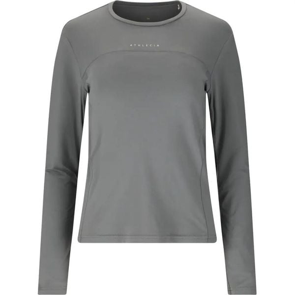 Damska koszulka z długim rękawem Athlecia Lonny. Szare t-shirty damskie Athlecia, l, bez wzorów, z materiału, bez kołnierzyka. Za 164.00 zł.