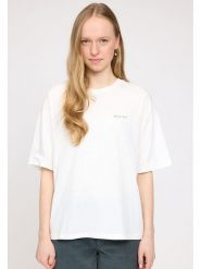 MAZINE Koszulka "Tonya" w kolorze białym rozmiar: L. Białe bluzki damskie MAZINE, l, bez wzorów, z bawełny, bez kołnierzyka. Za 74.11 zł.