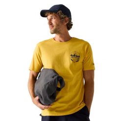T-shirt Męski Cline IX Adventure. Żółte t-shirty męskie Regatta, l, bez wzorów, z bawełny, bez kołnierzyka. Za 68.99 zł.
