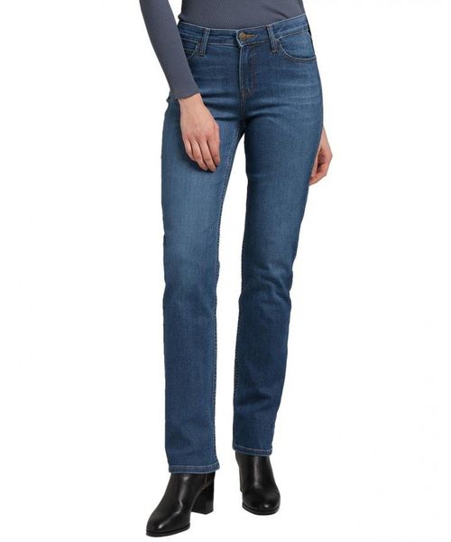 LEE MARION DAMSKIE SPODNIE JEANSOWE STRAIGHT MID WORN L301CGMZ 112319926. Spodnie materiałowe damskie Lee, bez wzorów, z jeansu. Za 199.99 zł.