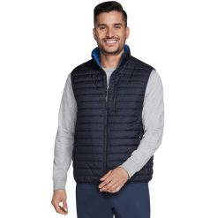 Kamizelka turystyczna męska GO Shield Altitude Reversible Vest. Zielone kamizelki męskie Skechers, m, z poliesteru. Za 359.99 zł.