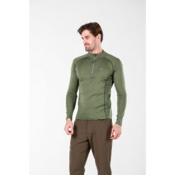Astro - męska koszulka 100% wełna merino z zamkiem (195 g/m²). Zielone bielizna termoaktywna męska WOOLONA, l, bez wzorów, z wełny. W wyprzedaży za 324.00 zł.