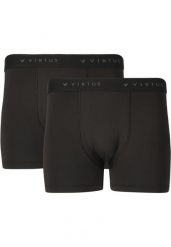 Bokserki Virtus Ontel V2. Czarne bokserki męskie VIRTUS, bez wzorów, z materiału. Za 148.50 zł.