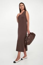 Sukienka midi Georgia WEEKEND MAX MARA. Sukienki damskie Weekend Max Mara, m, bez wzorów, bez kołnierzyka, bez ramiączek, midi. Za 1,029.00 zł.