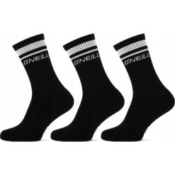 Skarpety długie dla mężczyzn O'neill Stripe 3-pak. Czarne skarpetki męskie O'neill, bez wzorów. W wyprzedaży za 29.99 zł.