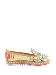 Goby Espadryle w kolorze beżowo-czarno-czerwonym ze wzorem rozmiar: 40. Brązowe espadryle damskie Goby, bez wzorów, z materiału, bez obcasa. Za 215.21 zł.