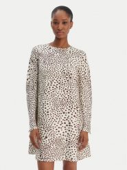 Marella Sukienka codzienna Samba 2613221171 Écru Regular Fit. Sukienki damskie Marella, na co dzień, bez wzorów, z jedwabiu, bez kołnierzyka, bez ramiączek, proste. Za 1,359.00 zł.