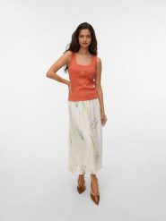 Vero Moda Spódnica w kolorze kremowym rozmiar: XS. Brązowe spódniczki damskie Vero Moda, xs, bez wzorów, z podwyższonym stanem, maxi. Za 127.35 zł.