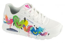 Buty sportowe Sneakersy damskie, Uno - Jason Naylor. Białe buty sportowe na co dzień damskie Skechers, bez wzorów, z materiału, trekkingowe. Za 449.99 zł.