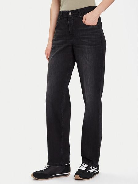 Guess Jeans Jeansy W5BA3O D0142 Czarny Relaxed Fit. Czarne jeansy damskie Guess Jeans. Za 329.99 zł.