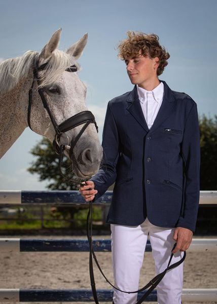 Kurtka konkursowa Harry's Horse. Niebieskie kurtki męskie HARRYS HORSE, m, bez wzorów, z materiału, bez kaptura. Za 338.50 zł.