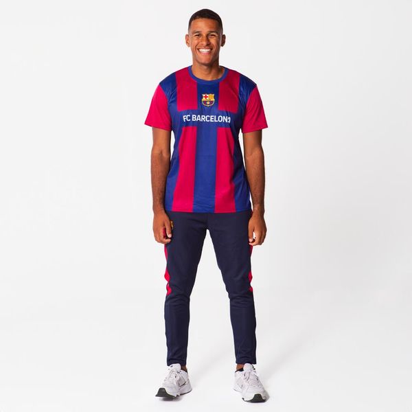Koszulka piłkarska dla dorosłych FC Barcelona Home 23/24. Niebieskie t-shirty sportowe męskie FC Barcelona, m, z poliesteru, bez ramiączek, do piłki nożnej. Za 184.99 zł.