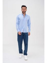 Basics & More Koszula - Regular fit - w kolorze błękitnym rozmiar: XXL. Niebieskie koszule męskie Basics & More, xxl, bez wzorów, z bawełny, bez kołnierzyka, bez ramiączek. Za 92.21 zł.