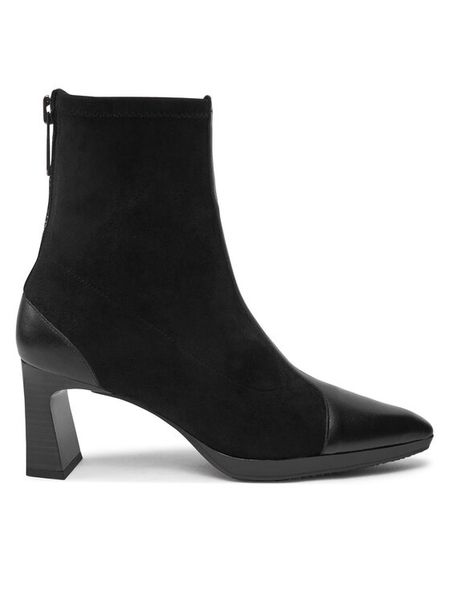 Hispanitas Botki Soho-I24 HI243645 Czarny. Czarne botki damskie Hispanitas, z materiału, bez obcasa, na słupku, bez zapięcia. Za 789.99 zł.