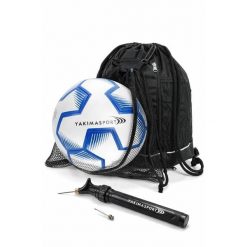 Zestaw piłkarski Yakimasport plecak z siatką + piłka nożna r.5 + pompka dla małe. Plecaki męskie YAKIMASPORT, bez wzorów. Za 99.99 zł.