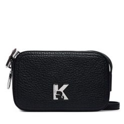 Torebka Karl Lagerfeld Jeans. Czarne listonoszki damskie Karl Lagerfeld Jeans, bez wzorów, z jeansu, bez dodatków. Za 529.99 zł.