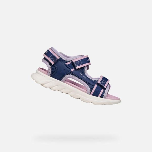 Sandały GEOX J SANDAL AIRADYUM GI Niebieski. Czerwone sandały damskie Geox, bez wzorów, z syntetyku, bez obcasa. Za 204.99 zł.
