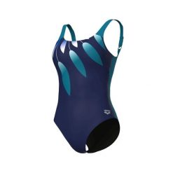 Strój kąpielowy damski jednoczęściowy modelujący na basen Arena Guliana. Niebieskie stroje jednoczęściowe damskie Arena, s, bez wzorów. Za 299.99 zł.