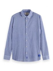 Scotch & Soda Koszula - Regular fit - w kolorze niebieskim rozmiar: XXL. Niebieskie koszule męskie Scotch & Soda, xxl, bez wzorów, z bawełny, bez kołnierzyka, bez ramiączek. Za 144.92 zł.