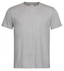 Szary Bawełniany T-Shirt Męski Bez Nadruku -STEDMAN- Koszulka, Krótki Rękaw, Basic, U-neck. Szare t-shirty męskie Stedman, l, bez wzorów, z bawełny, bez kołnierzyka. Za 45.00 zł.