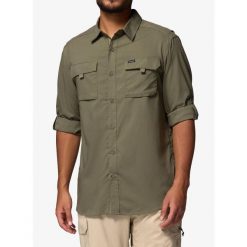 Koszula podróżnicza męska Columbia Silver Ridge Utility II LS Shirt. Zielone koszule męskie Columbia, m, bez wzorów, bez kołnierzyka, bez ramiączek. Za 346.49 zł.