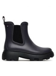 Tommy Hilfiger Kalosze Rubber Flag Cleated FW0FW08637 Granatowy. Niebieskie kalosze damskie Tommy Hilfiger, bez wzorów, z gumy. Za 319.99 zł.
