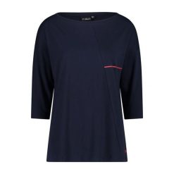 Damska koszulka z rękawem 3/4 CMP. Niebieskie bluzki sportowe damskie CMP, z materiału, bez kołnierzyka, bez ramiączek. Za 225.00 zł.