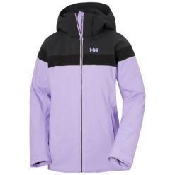 Damska kurtka narciarska Helly Hansen Motionista Lifaloft. Fioletowe kurtki damskie Helly Hansen, xl, bez wzorów, z dzianiny, bez kaptura. Za 1,157.00 zł.