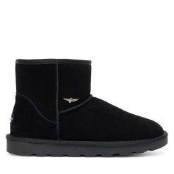 Śniegowce Aeronautica Militare. Czarne buty zimowe męskie AERONAUTICA MILITARE, bez zapięcia. Za 549.99 zł.