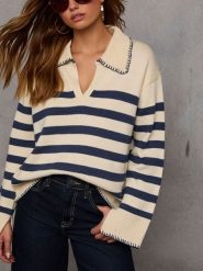 Milan Kiss Sweter w kolorze beżowym rozmiar: L. Brązowe swetry klasyczne damskie Milan Kiss, l, bez kołnierzyka. Za 152.99 zł.